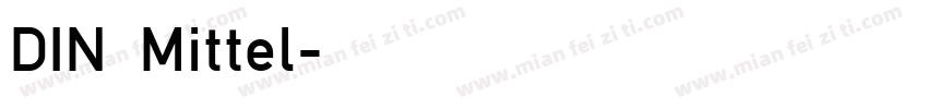 DIN Mittel字体转换